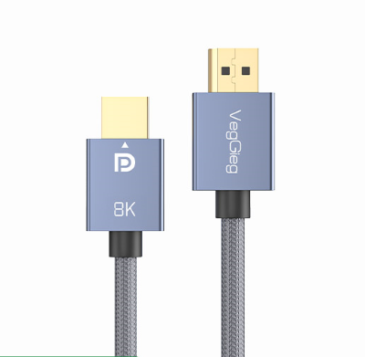 CÁP DISPLAYPORT CHUẨN  1.4 HỖ TRỢ 8k DÀI 1.5M-5M VEGGIEG (2M)