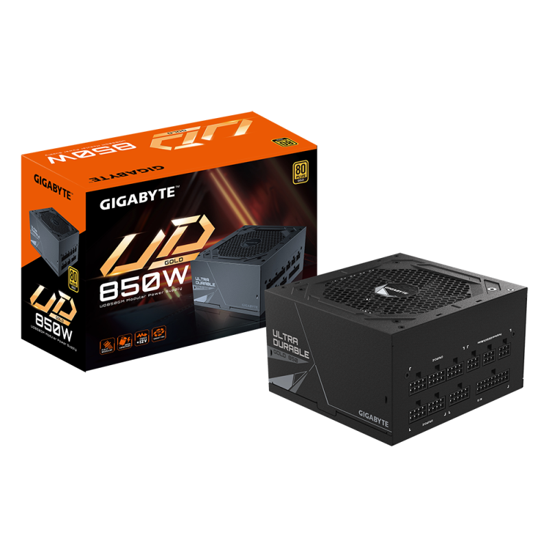 Nguồn Gigabyte 850W PCIE5 80 Plus Gold Full Modular (GP-UD850GM-PG5)