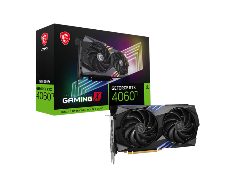 Card màn hình VGA MSI GeForce RTX 4060 Ti Gaming X 16G