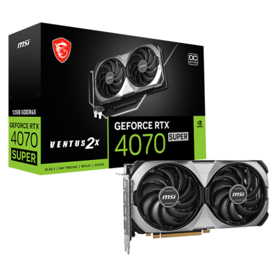 Card màn hình VGA MSI GeForce RTX 4070 Super 12G Ventus 2X OC