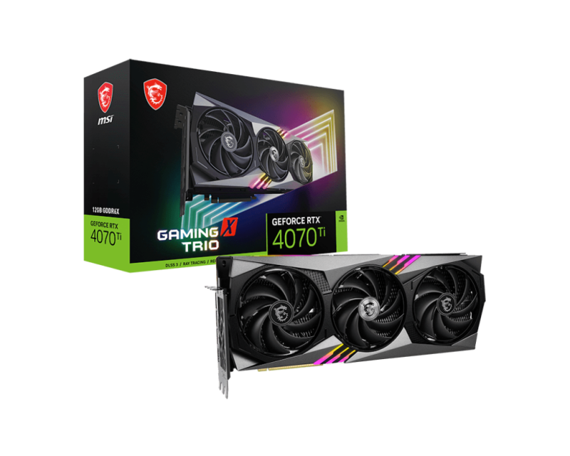 Card màn hình VGA MSI GeForce RTX 4070 Ti Gaming X Trio 12GB