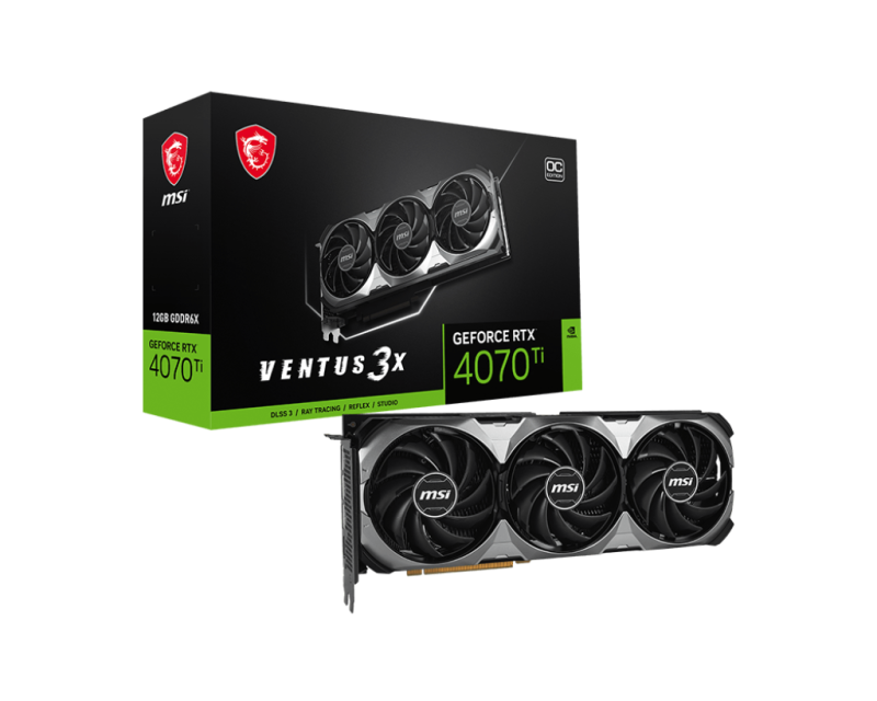 Card màn hình VGA MSI GeForce RTX 4070 Ti VENTUS 3X E1 12G OC