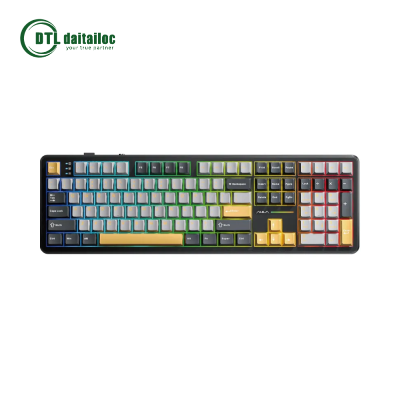 Aula F108 108 phím 3 Mode RGB -- Fullsize Pin trâu