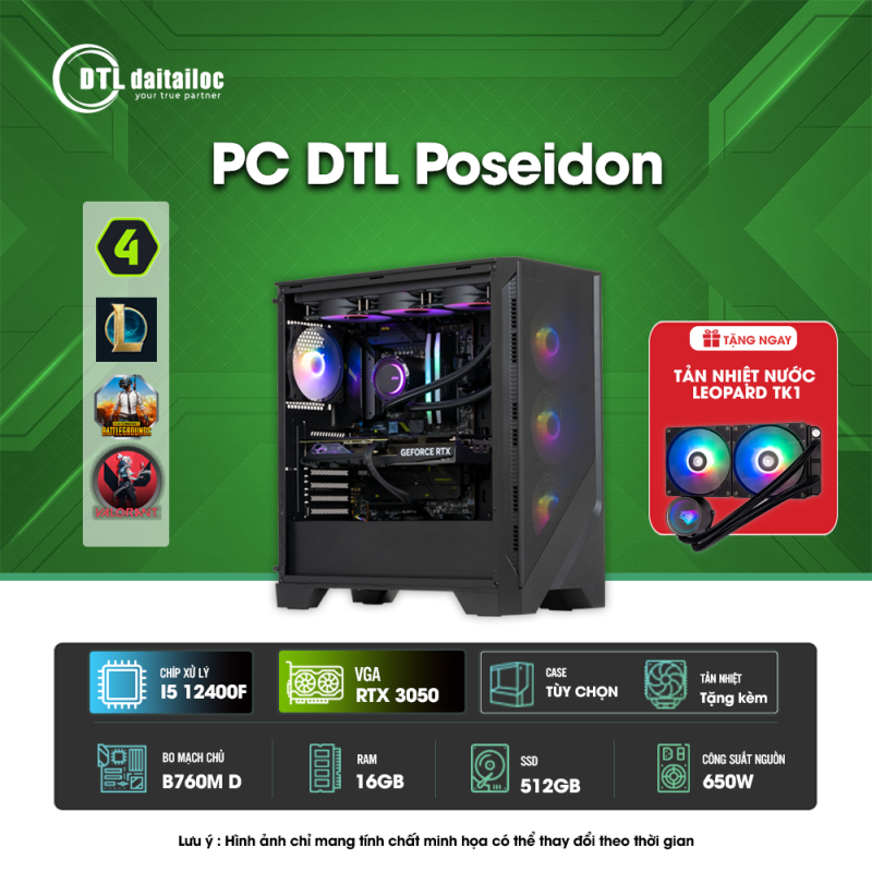 PC DTL Poseidon I5 - RTX 3050