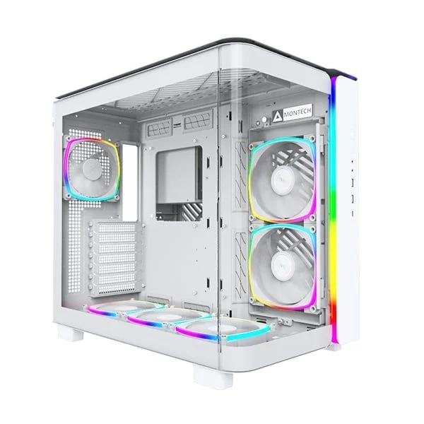 Thùng máy Case Montech King 95 Pro - Trắng | Sẵn 6 fan ARGB