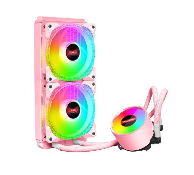 Tản Nhiệt Nước AIO Coolmoon  ICEMOON 240 Màu Hồng